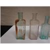 Image 2 : Qty 5 Miniature Glass Bottles, Misc Sizes to 6"H