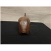 Image 2 : Wooden Carved Puffer Fish Sculpture 15" x 5" x 5.5"H