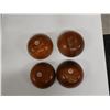 Image 8 : Qty 4 Wooden Bowls w/ Certified Product Seal of Approval, Hawaii State Business Bureau, Misc Sizes