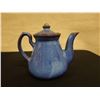 Image 2 : Blue Glazed Tea Pot w/ Lid Signed Pittsfield Potters 7" x 7"H
