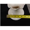 Image 8 : KF White Vase w/ Lace Base (cracked) 5.5" Dia, 9"H