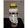 Image 8 : Qty 2 Hawaiian Nutcrackers by Artist Lorna Blackburn: Lei Maker w/ Hat & Hula Girl, 12.5" & 14"H