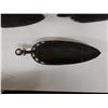 Image 8 : Carved Wooden Fish Platter 16"L w/ 3 Leaf-Shaped Bowls w/ Inlaid Accents 7"L each