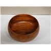 Image 2 : Kamani Wood Bowl 7" Dia, 4"H