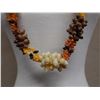Image 2 : Long Yellow, Orange & Black Multi-Strand Tahitian Shell Lei 38"L