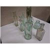 Image 8 : Multiple Miniature Glass Bottles, Misc Sizes to 8.5"H