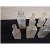 Image 2 : Qty 9 Miniature Glass Bottles, Misc Sizes to 5.5"H
