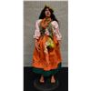 Image 1 : Hawaiian Hula Doll w/ Uli Uli & Haku Lei 15"H