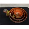 Image 2 : Qty 4 Ceramic Mexican Nesting Baking Dishes, Misc Sizes