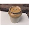 Image 2 : Antique Ceramic Jug Marked Price Bristol w/ Lid 6.25" Dia, 10"H