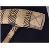 Image 2 : Wrapped Ceremonial Stone Head Axe w/ Wood Handle & Flint Blade from New Guinea 24"x 14"L