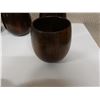 Image 8 : Qty 6 Wooden Cups Approx. 3.5" Dia, 3.5"H