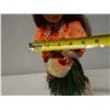 Image 8 : Hawaiian Cloth Doll in Grass Skirt w/ Uli Uli by Sharon Miyahira 15"H
