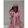 Image 2 : Hawaiian Heritage Dolls "Nani" (beauty) in Pink Holoku by Mary Yap, 16"H