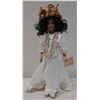 Image 1 : Hawaiian Heritage Dolls "Nani" (beauty) in White Wedding Holoku by Mary Yap, 16"H