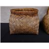 Image 2 : Qty 2 Woven Baskets, 1 w/ Lid & Handle, Misc Sizes