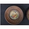 Image 2 : Qty 2 Carved Round Framed w/ 1 Picture 6" Dia