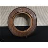 Image 8 : Qty 2 Carved Round Framed w/ 1 Picture 6" Dia