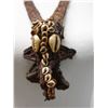 Image 2 : Woven Coconut Fiber Necklace w/ Shells Pendant 30"L