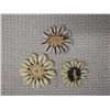 Image 2 : Qty 3 Cowrie Shell Flowers, Misc Colors & Sizes