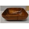 Image 1 : Square Monkey Pod Wood Bowl w/ Rounded Corners 9.5" x 9.5" x 3"H