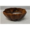 Image 1 : Oval Mango Wood Bowl w/ Scalloped Edges 7" x 5" x 3.5"H