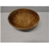 Image 2 : Round Wooden Bowl  13.5" Dia, 4"H