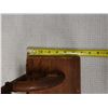 Image 8 : Antique Oak Wood Wall Shelf 22" x 7" x 10"H