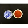 Image 2 : Round Dragon Trinket Box w/ Lid & Maker's Mark 2.75" Dia, 1"H