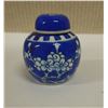 Image 1 : Small Blue & White Ginger Jar w/ Lid Marked China 2.5" Dia, 2.5"H