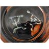 Image 3 : Round Plate w/ Paddler Hieroglyphs by Bob Hoenig Maui 10"L
