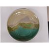 Image 2 : Ceramic Plate w/ Landscape Motif w/ Maker's Mark 12.5" Dia