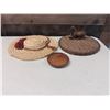 Image 2 : Woven Hat, Trivet w/ Horse, etc