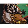 Image 2 : Qty 3 Reindeer Christmas Rugs 36"L