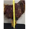 Image 8 : Sing, Sing Fiber Dance Skirt Dyed Purple, Blue & Natural 29" x 17"H