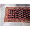 Image 2 : Antique Rectangular Wool Persian Rug w/ Floral Motif & Fringe 80" x 35"