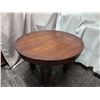 Image 2 : Round Wooden Table w/ Carved Legs 45" Dia, 30"H
