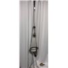 Image 1 : Vintage Metal Hanging Lamp 13" Dia, 39"-72"H