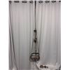 Image 2 : Vintage Metal Hanging Lamp 13" Dia, 39"-72"H