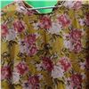 Image 2 : Musturd yellow and pink Floral summer Dress for Women Size XXL