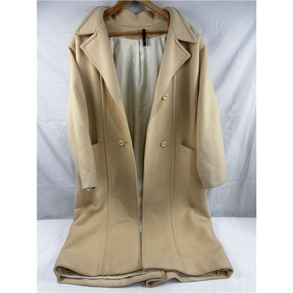 Women's Cream Coloured Peacoat