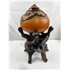 Image 1 : Decorated Calabash Gourd & Stand