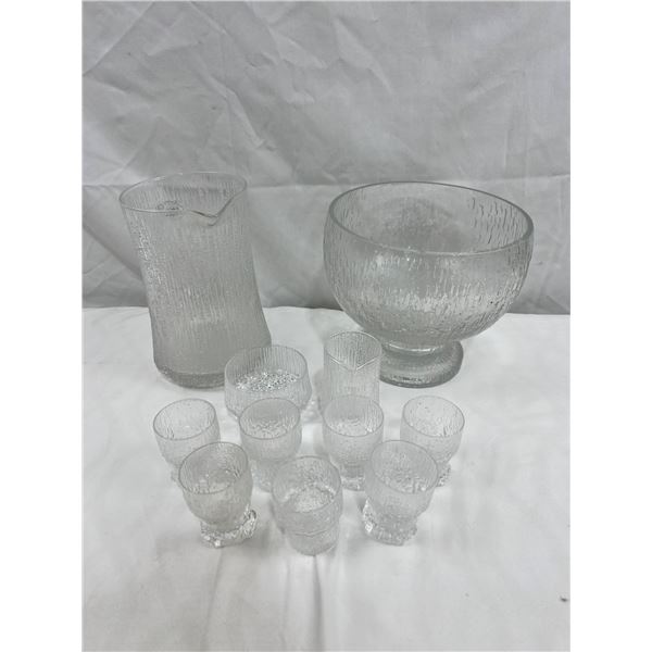 Art Glass Summer Serving Set