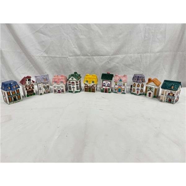 Avon Spice Jar Houses