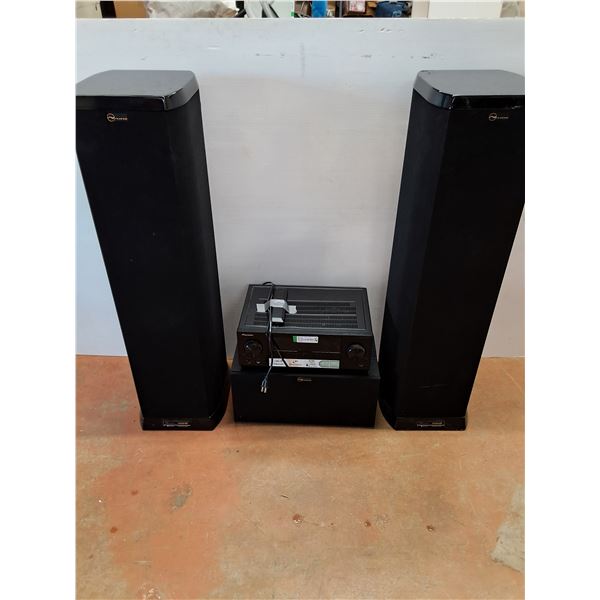 * Pioneer Reciever & Nuance Speakers & Subwoofer - Tower Speakers: 44" x 13" x 11.5" - CANNOT SHIP