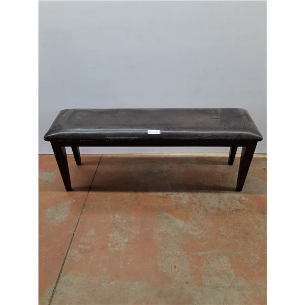 * Vinyl Covered Bench - 50"L x 14"D x 18.5" T - CANNOT SHIP