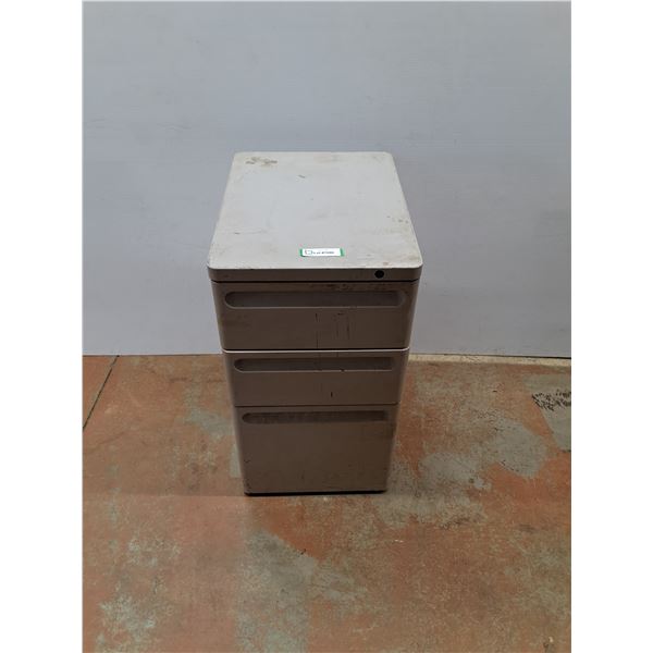* Three Drawer Metal Filing Cabinet - 26"T x 20"D x 15"D - CANNOT SHIP