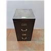 Image 1 : * Two Drawer Metal Filing Cabinet - CANNOT SHIP - Some Wear - 28" T x 18" D x 15" W