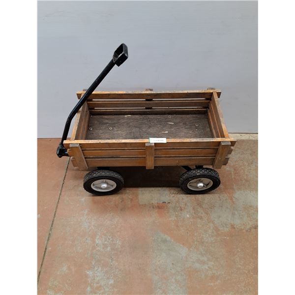 * Wooden Wagon - 28"L x 16"T x 13"W - CANNOT SHIP