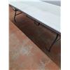Image 1 : * Folding Plastic Table - 95"L x 29.75"D x 29.5" T - CANNOT SHIP